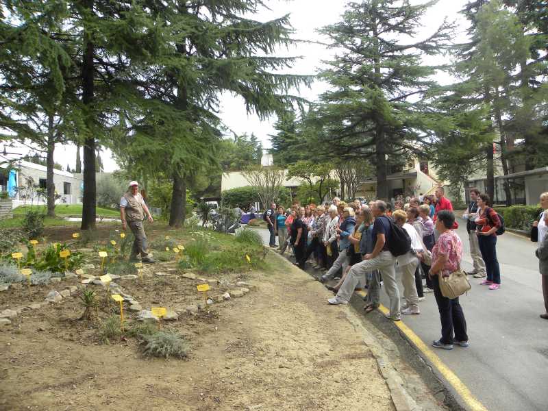 Slika 11 Z vrtnarico po parku